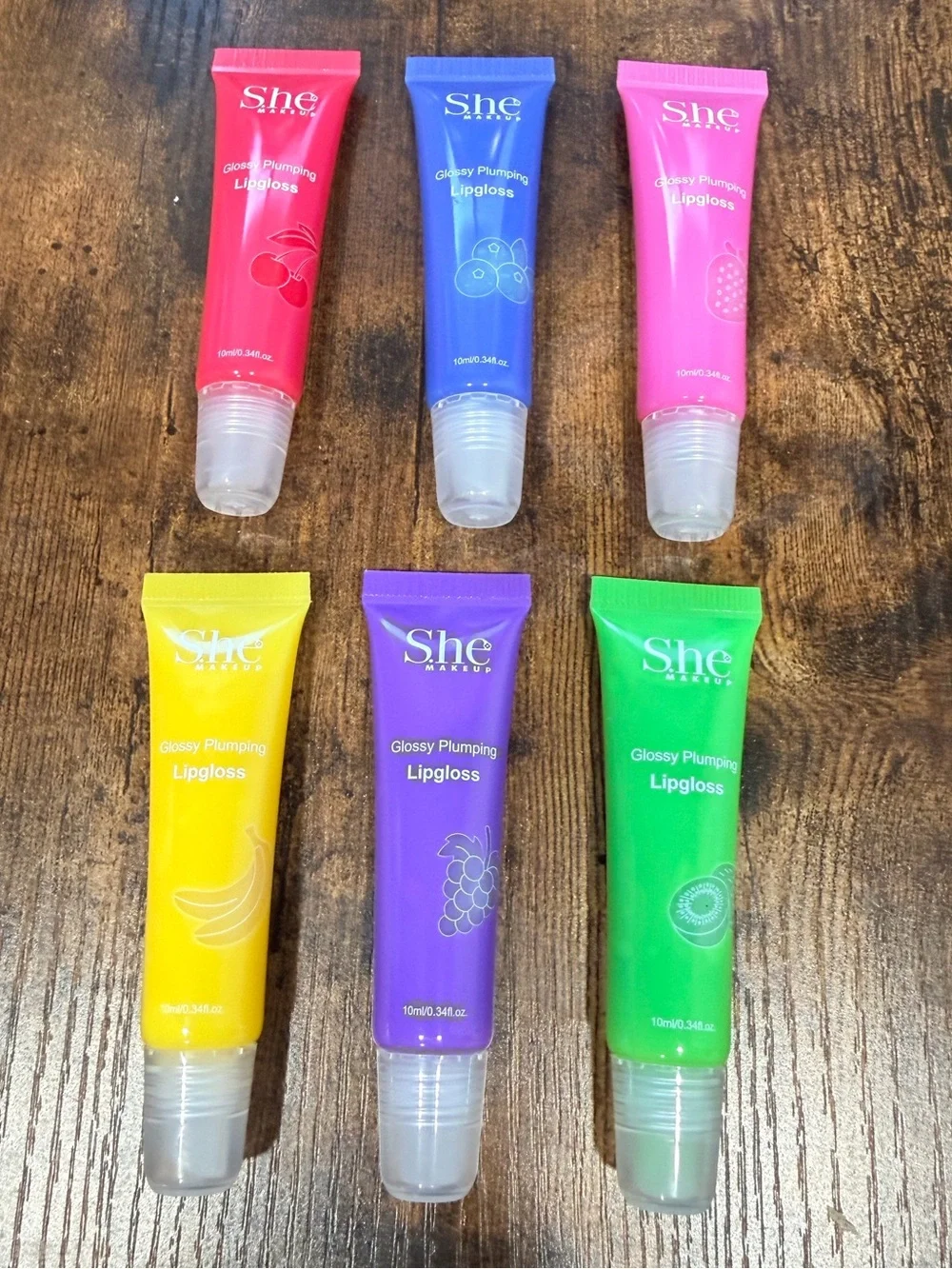She Makeup Glossy Plumping Lipgloss - Multi-Color Set